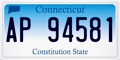 CT license plate AP94581