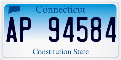 CT license plate AP94584