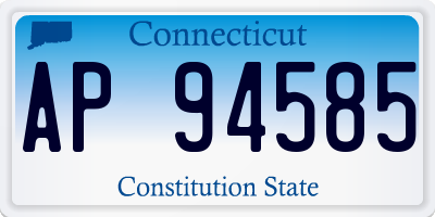 CT license plate AP94585