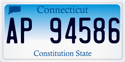 CT license plate AP94586