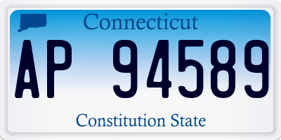 CT license plate AP94589