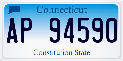 CT license plate AP94590