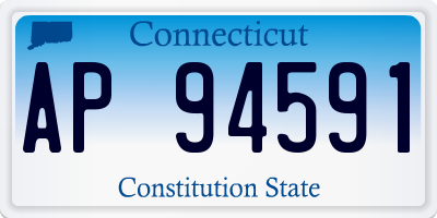 CT license plate AP94591