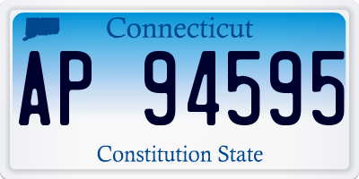 CT license plate AP94595