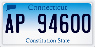 CT license plate AP94600