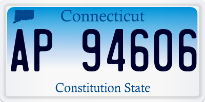 CT license plate AP94606