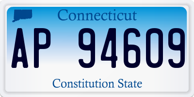 CT license plate AP94609