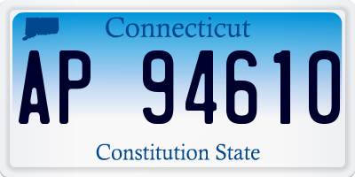CT license plate AP94610