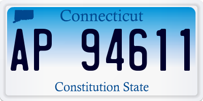 CT license plate AP94611