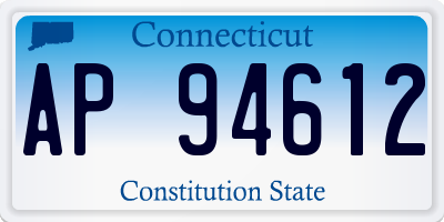 CT license plate AP94612