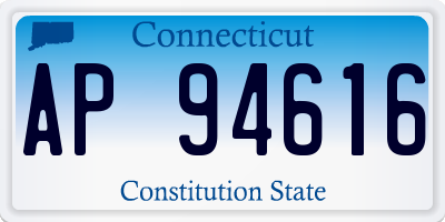CT license plate AP94616
