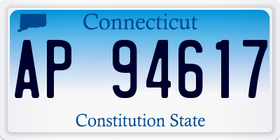 CT license plate AP94617