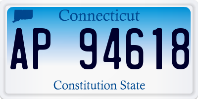 CT license plate AP94618