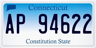 CT license plate AP94622