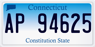 CT license plate AP94625