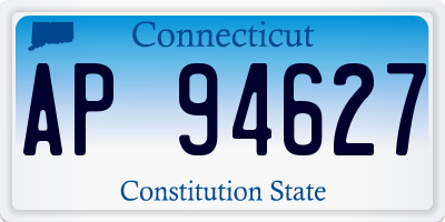 CT license plate AP94627