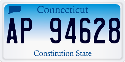 CT license plate AP94628