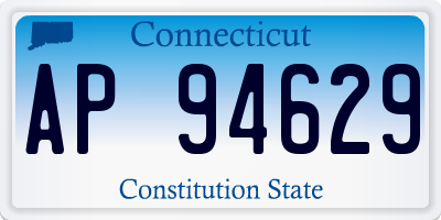 CT license plate AP94629
