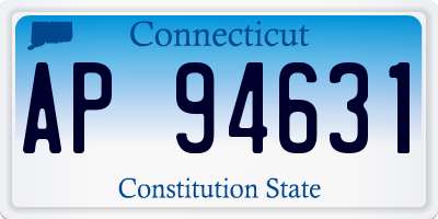 CT license plate AP94631