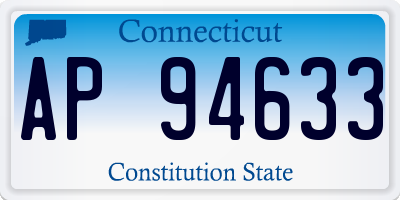CT license plate AP94633