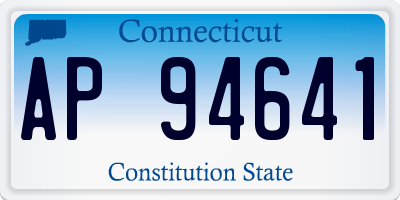 CT license plate AP94641