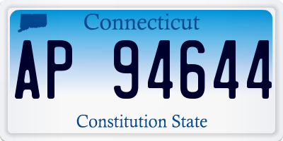 CT license plate AP94644