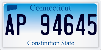 CT license plate AP94645