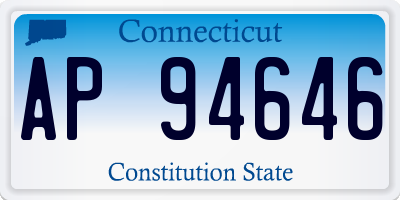 CT license plate AP94646