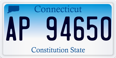 CT license plate AP94650