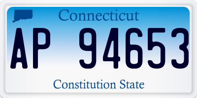 CT license plate AP94653
