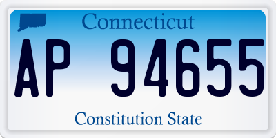CT license plate AP94655
