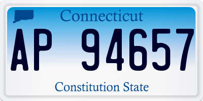 CT license plate AP94657