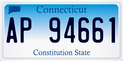 CT license plate AP94661