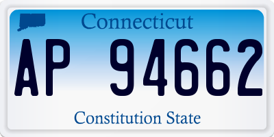 CT license plate AP94662