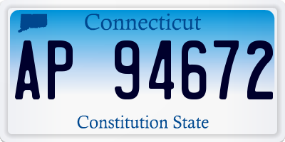 CT license plate AP94672