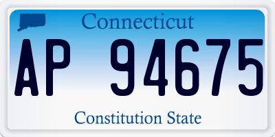 CT license plate AP94675