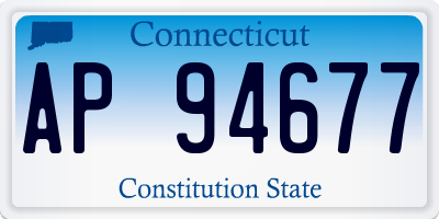 CT license plate AP94677