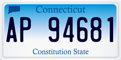 CT license plate AP94681