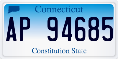 CT license plate AP94685