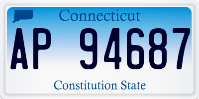 CT license plate AP94687