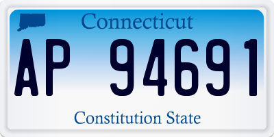 CT license plate AP94691