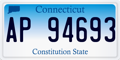 CT license plate AP94693