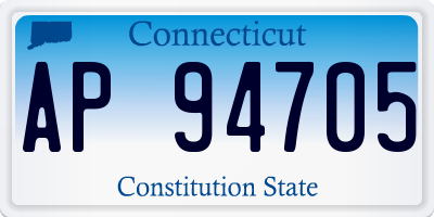 CT license plate AP94705