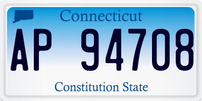 CT license plate AP94708