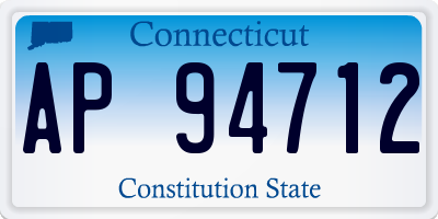 CT license plate AP94712