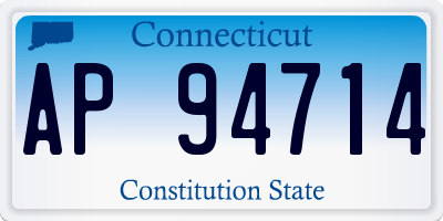 CT license plate AP94714