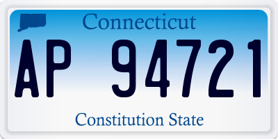 CT license plate AP94721