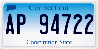 CT license plate AP94722