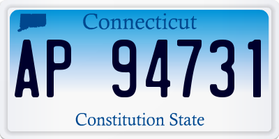 CT license plate AP94731