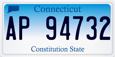 CT license plate AP94732